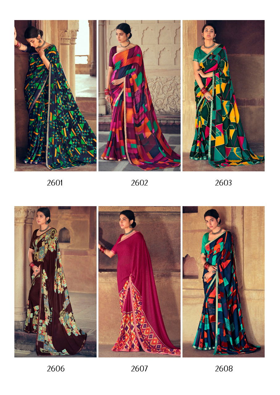 Kashvi Ansh 2 Fancy Designer Casual Regular Wear Weightless Georgette Printed Sarees Collection
